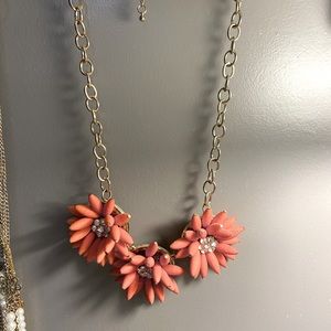Coral Flower Necklace